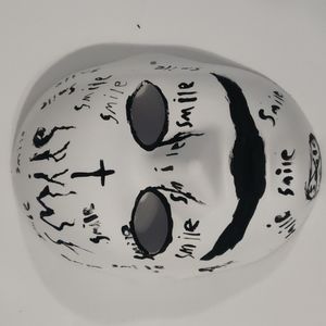 Hand painted OOAK creepy Smile mask